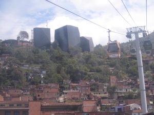 Cable car and library, Medellin